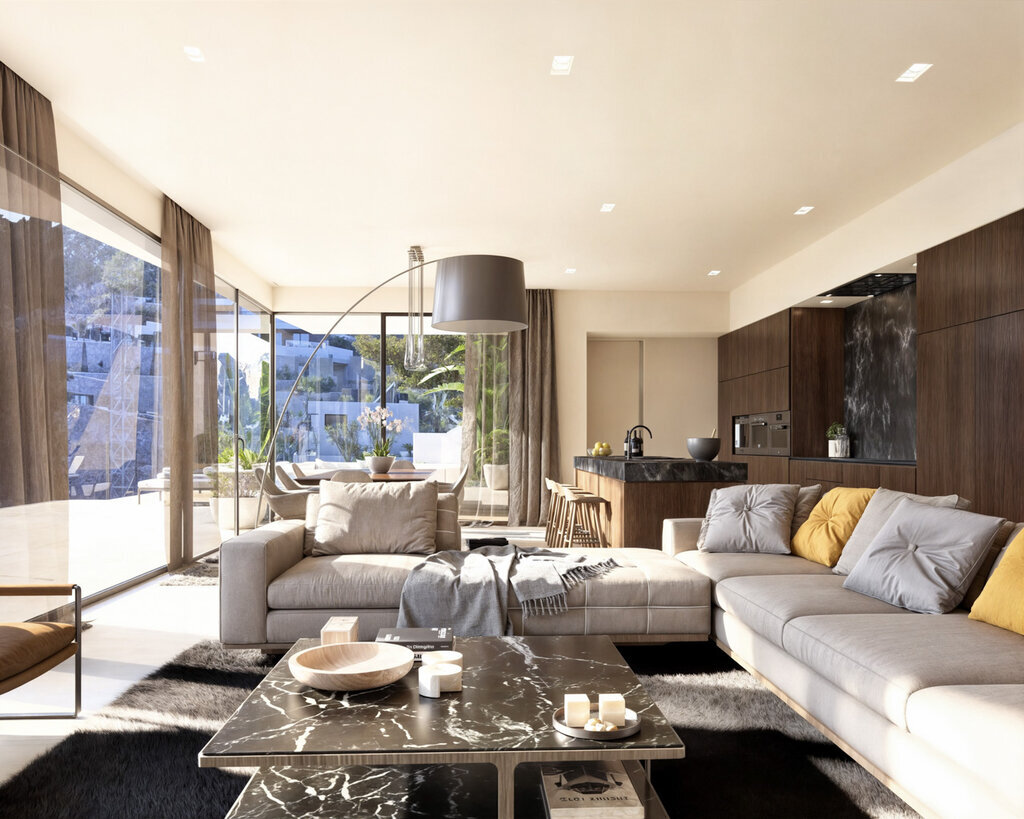 Master bedroom in villa for sale in Benissa