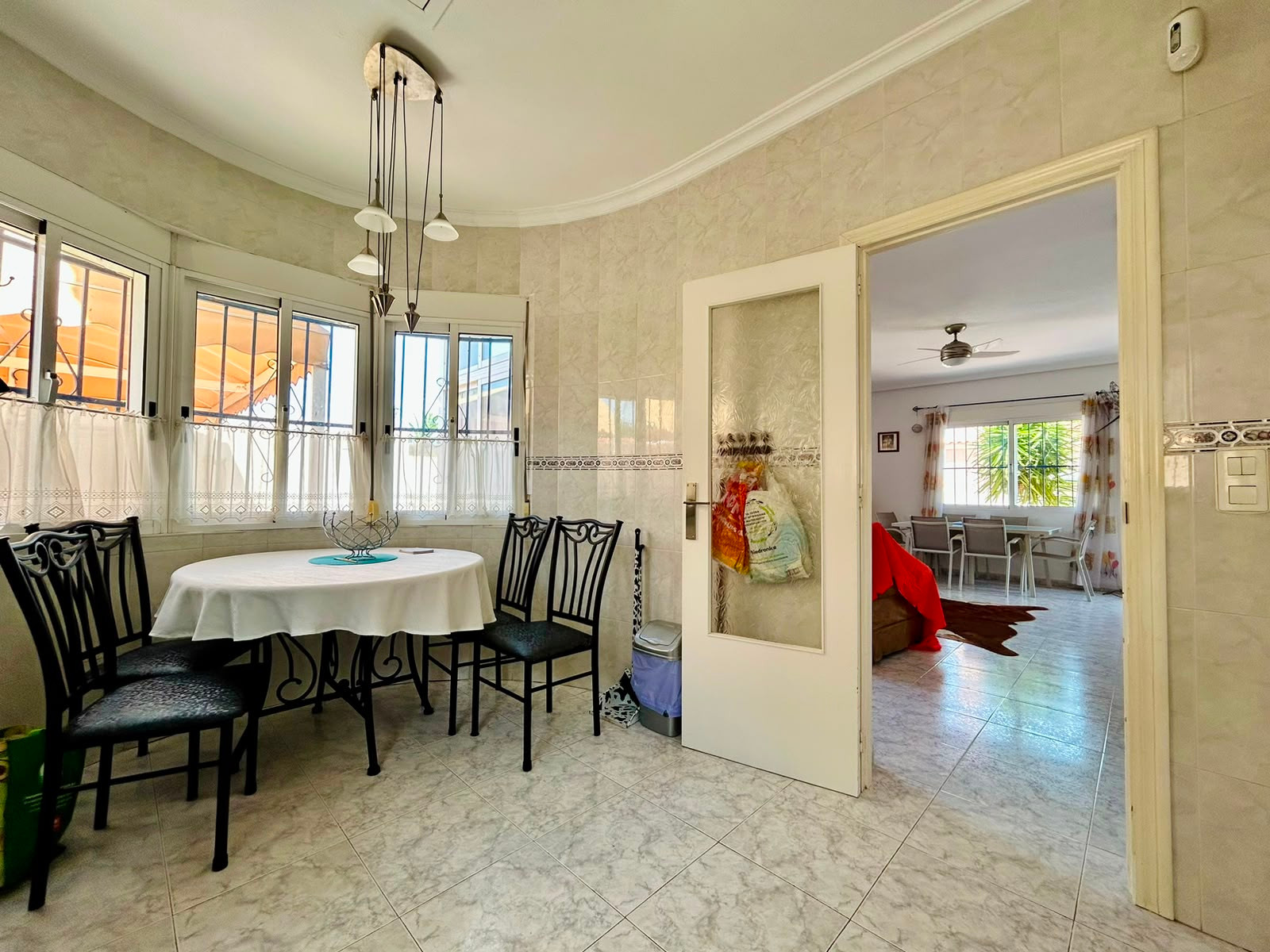 Pool area in villa for sale in Torrevieja