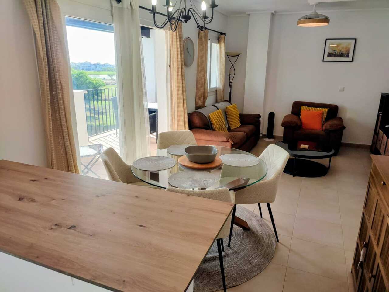 Dining area in apartment for sale in Hacienda Riquelme Golf Resort