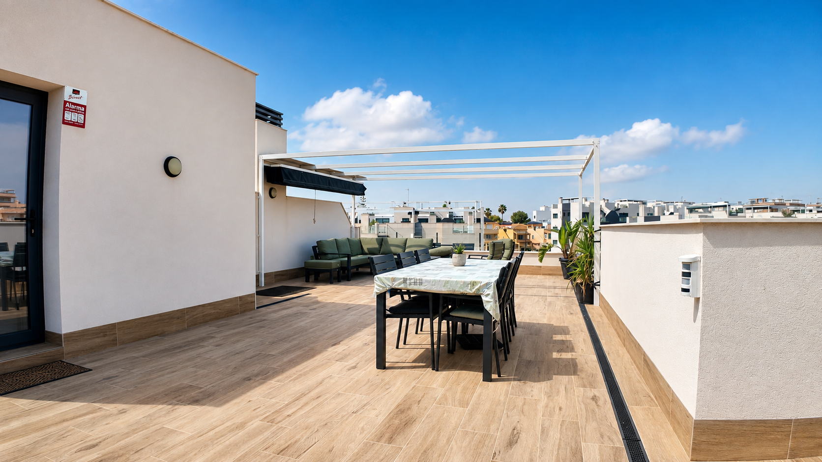 Living room in penthouse for sale in Orihuela Costa