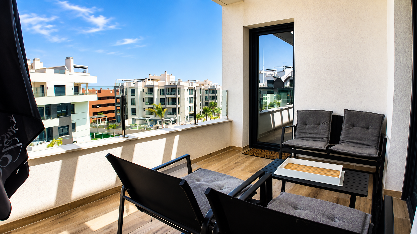 Pool area in penthouse for sale in Orihuela Costa