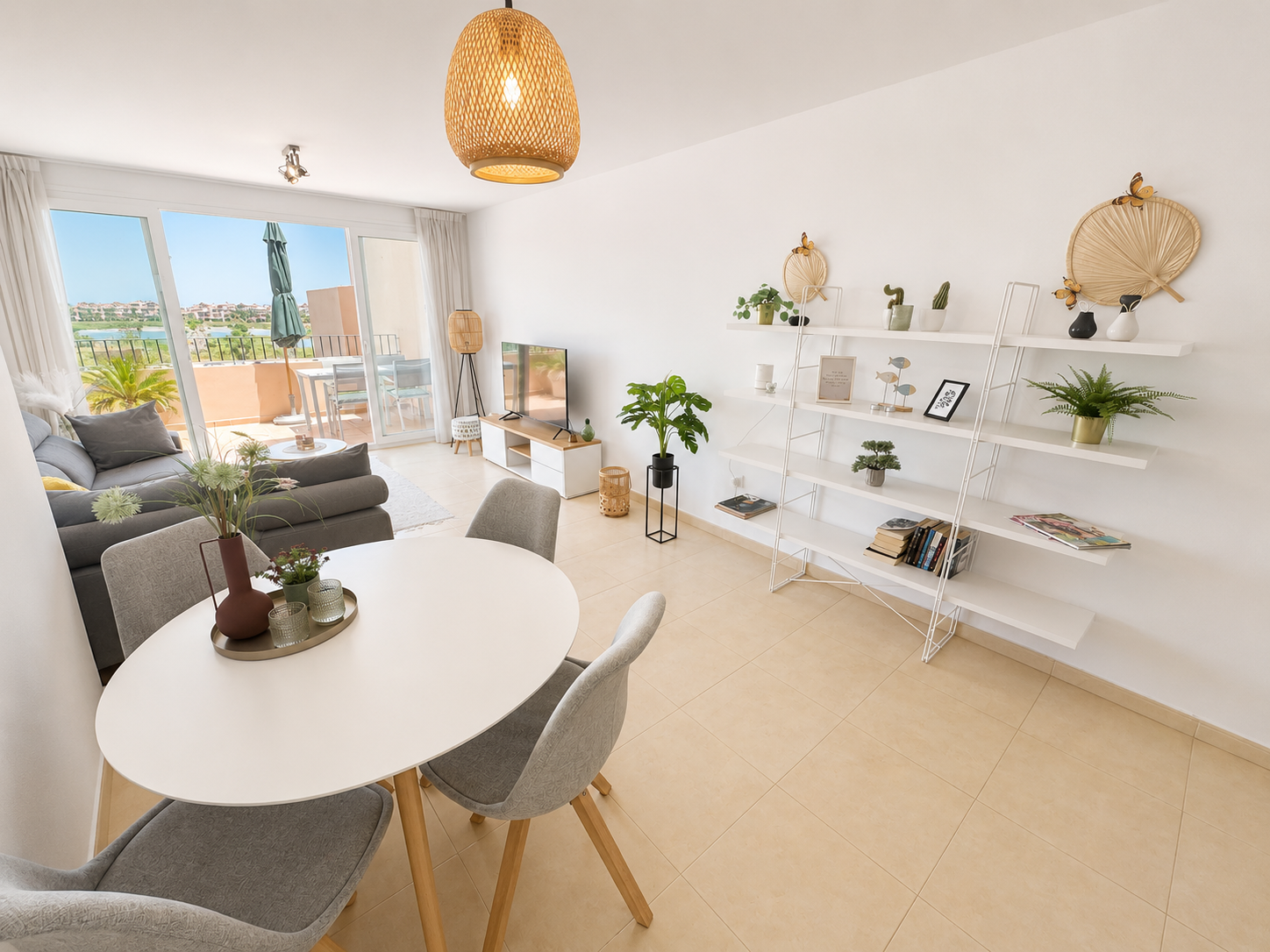 Pool area in apartment for sale in Mar Menor Golf Resort