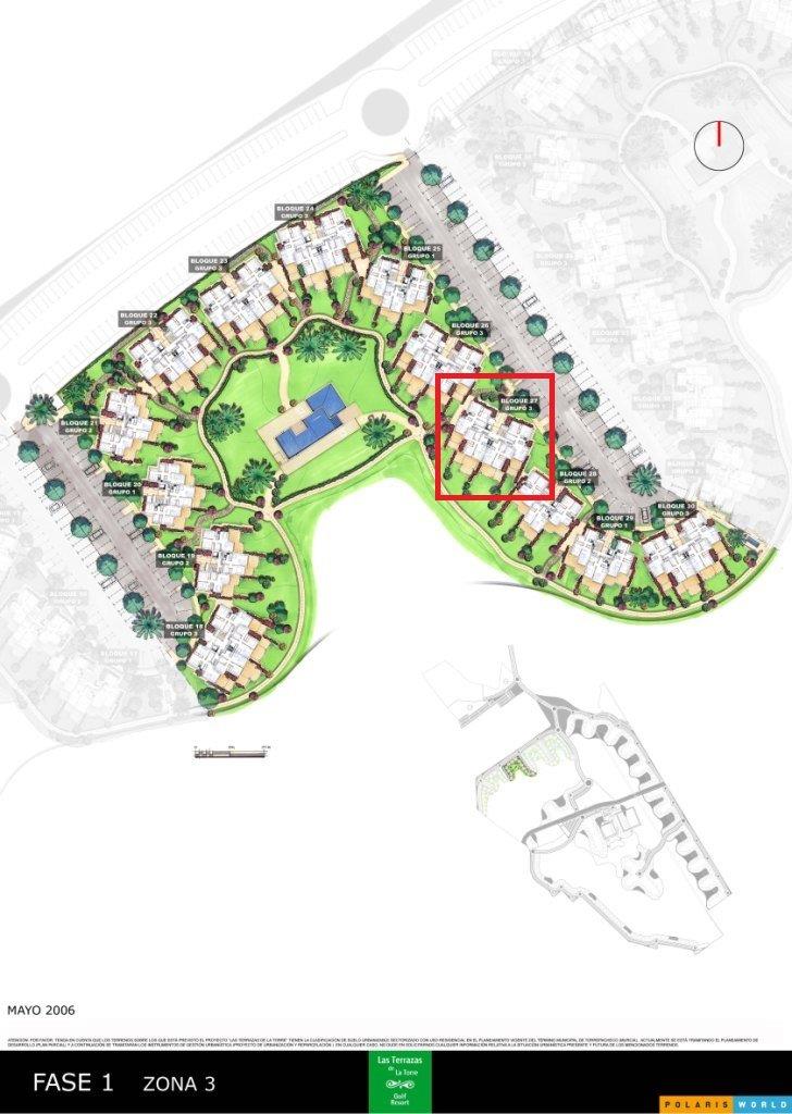 Pool area in apartment for sale in Las Terrazas de la Torre Golf Resort