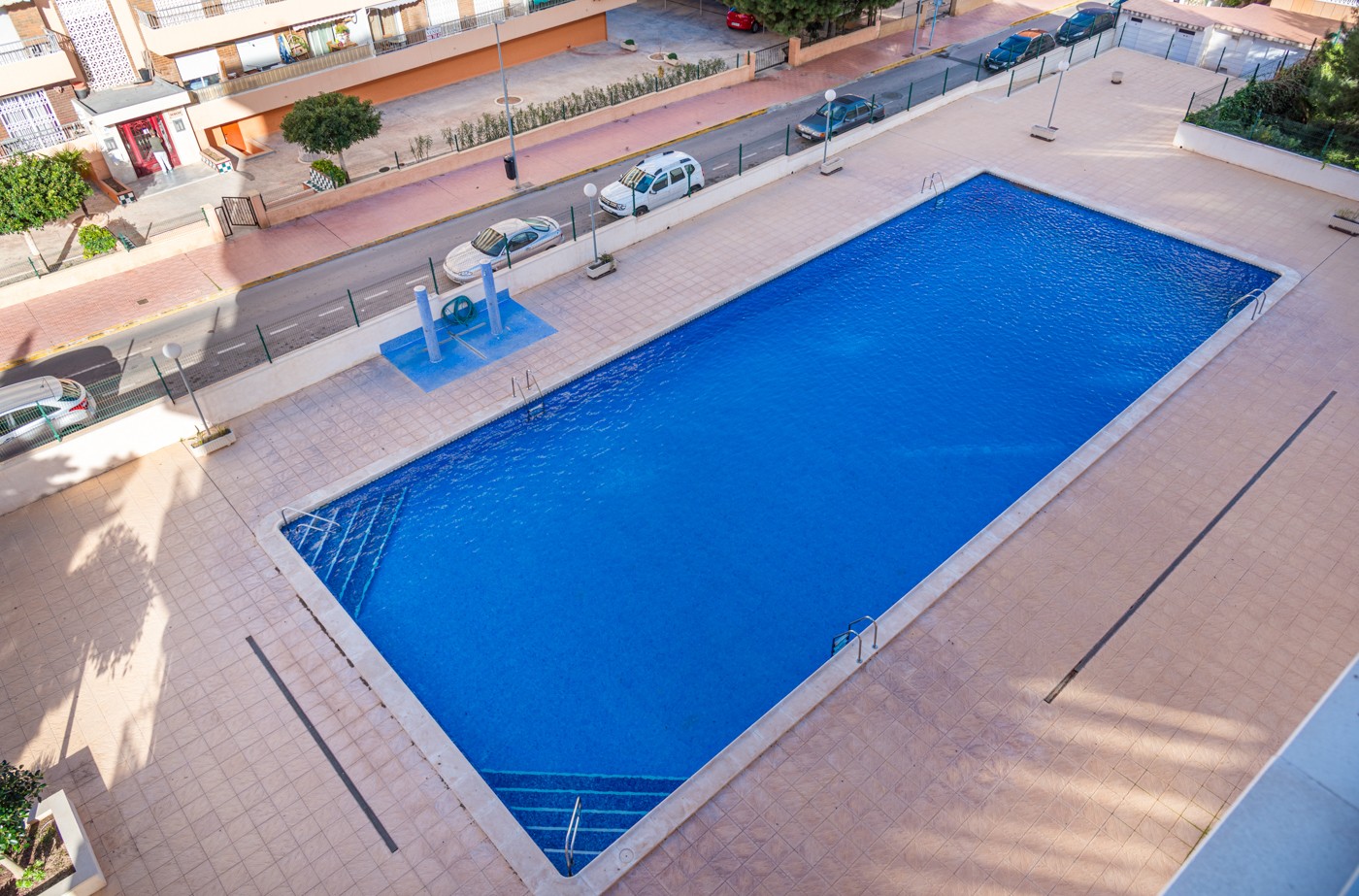Pool area in apartment for sale in Orihuela Costa