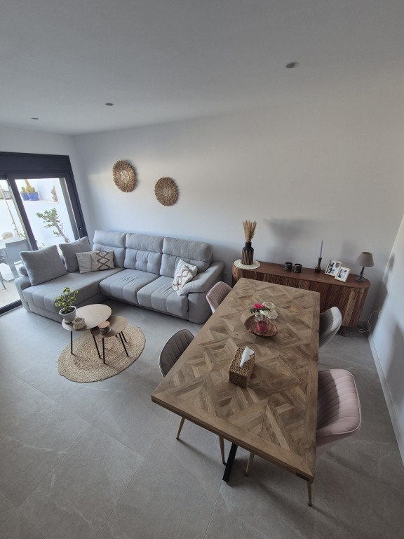 Pool area in terraced for sale in San Pedro del Pinatar