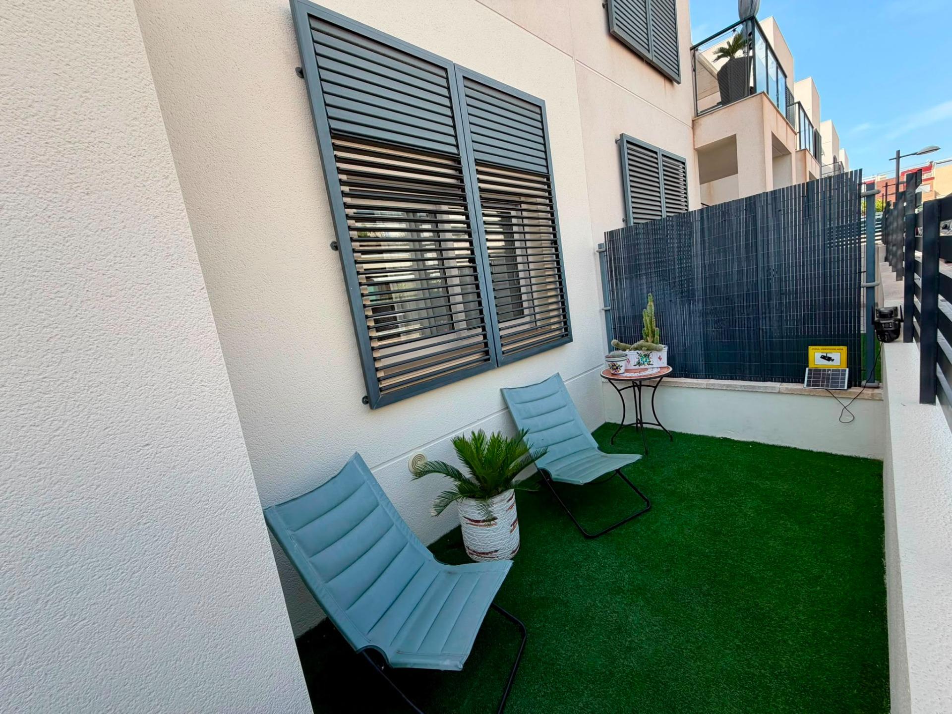 Pool area in apartment for sale in Torrevieja