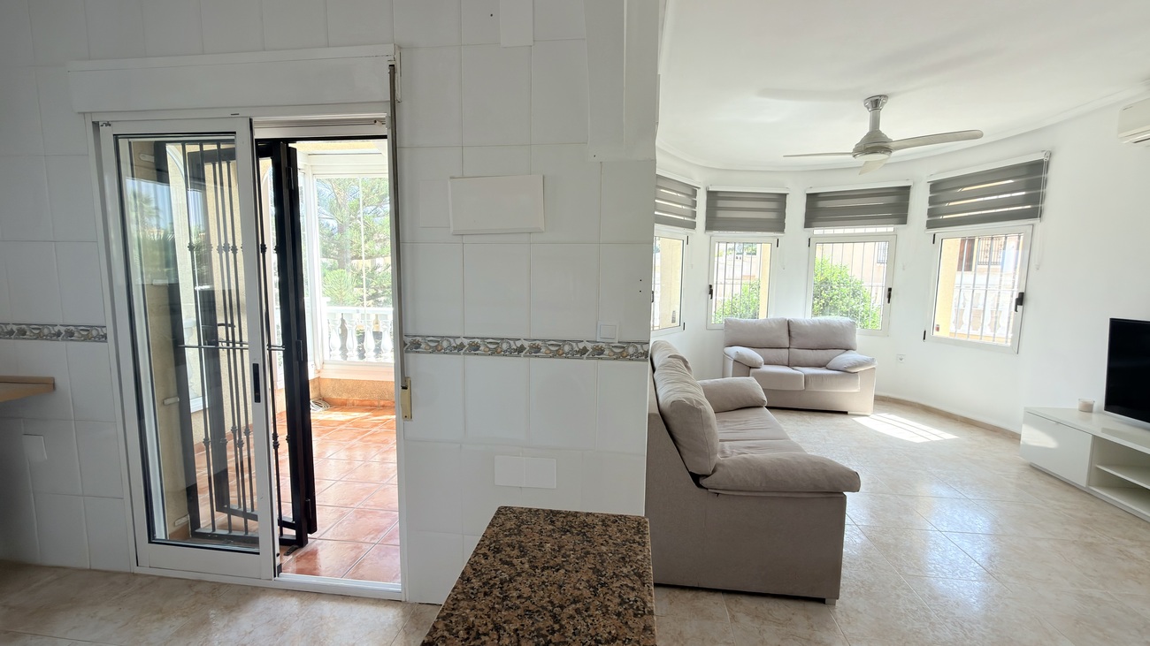 Pool area in villa for sale in Orihuela Costa