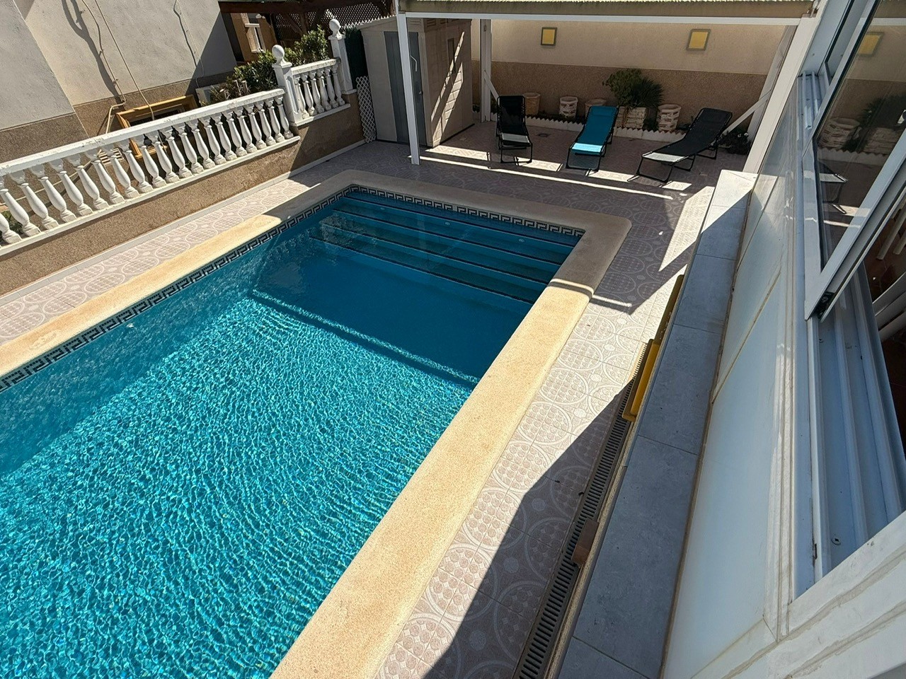Master bedroom in villa for sale in Orihuela Costa