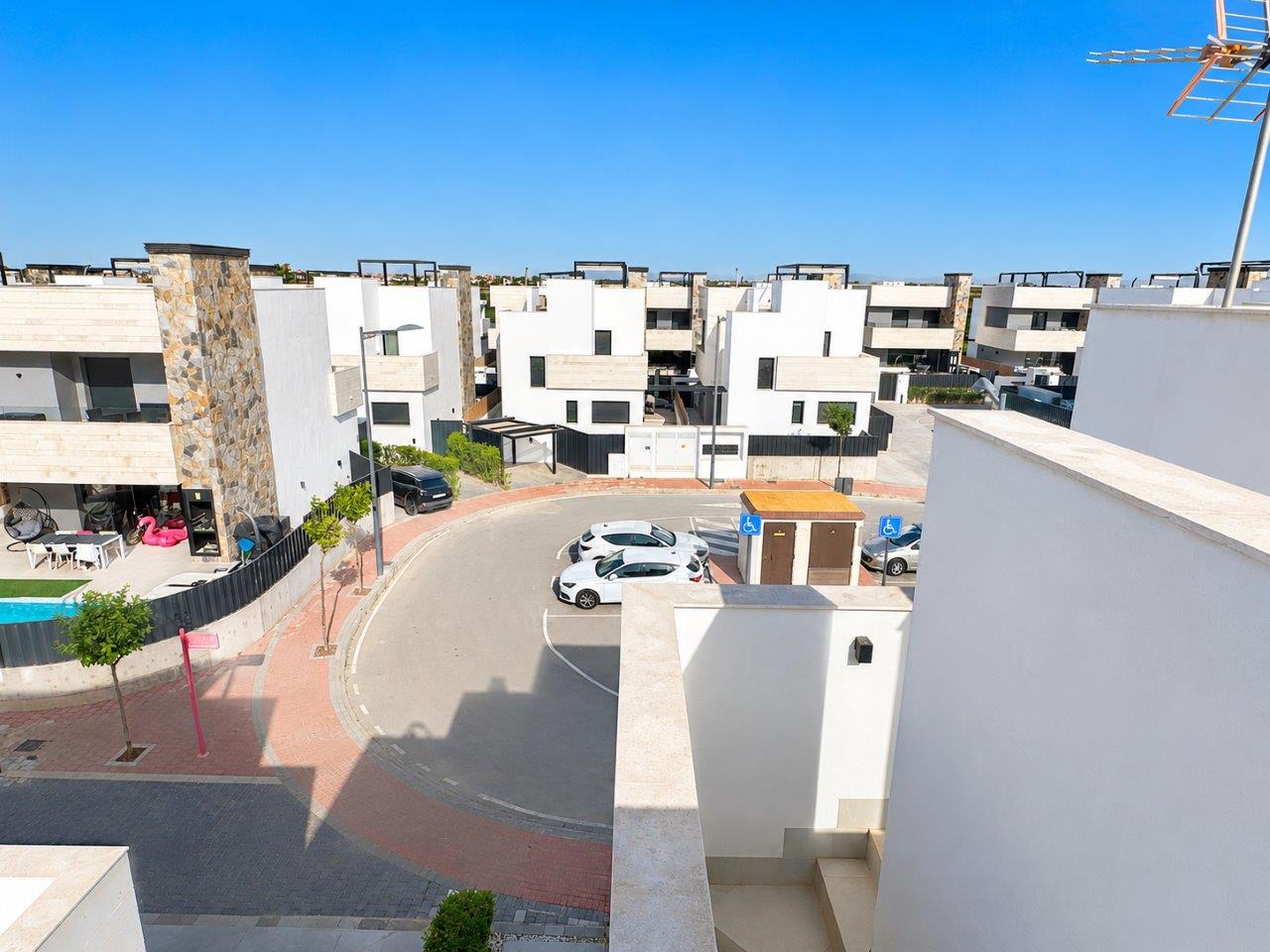 Terrace in villa for sale in Santa Rosalia Resort