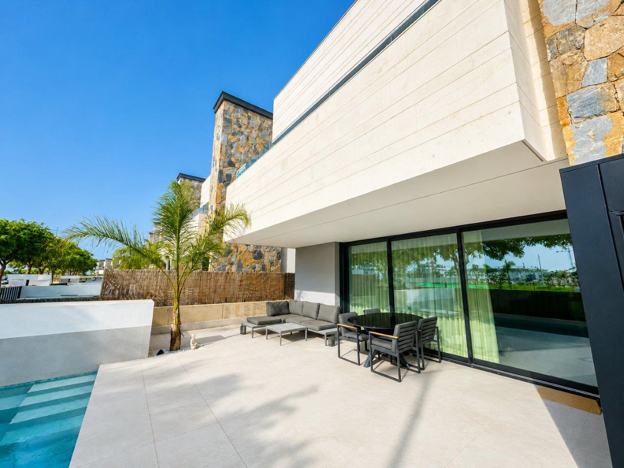 Dining area in villa for sale in Santa Rosalia Resort