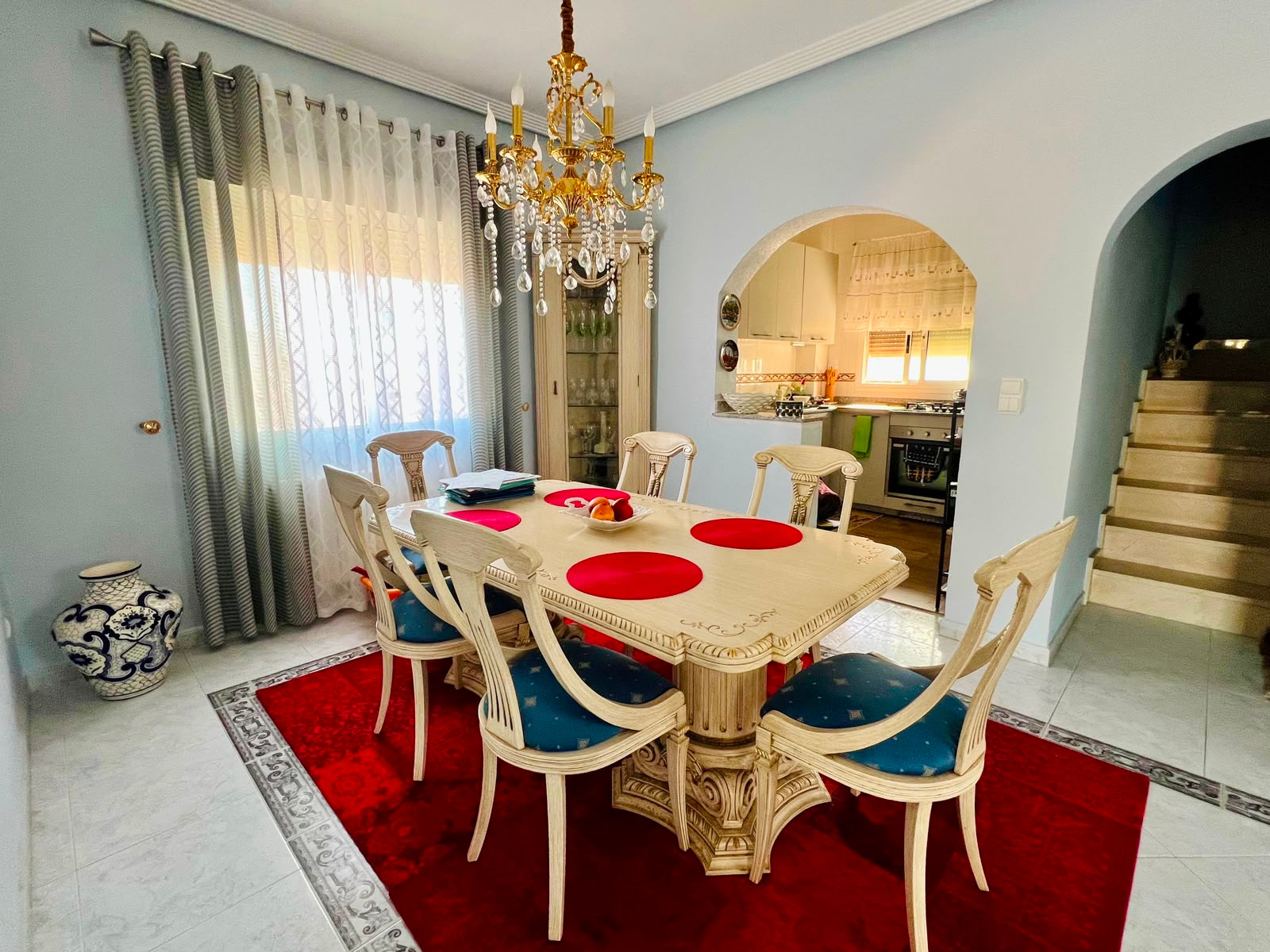 Pool area in villa for sale in Orihuela