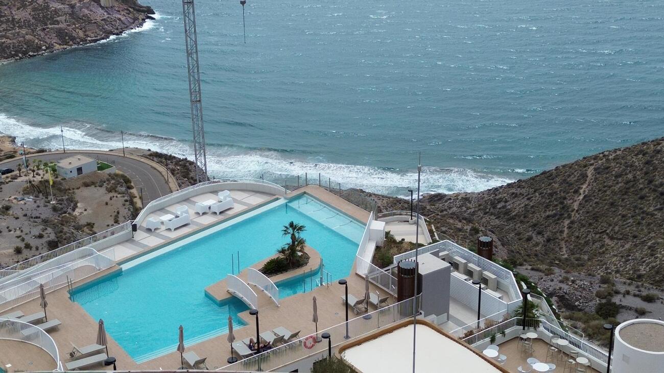 Living room in apartment for sale in Aguilas