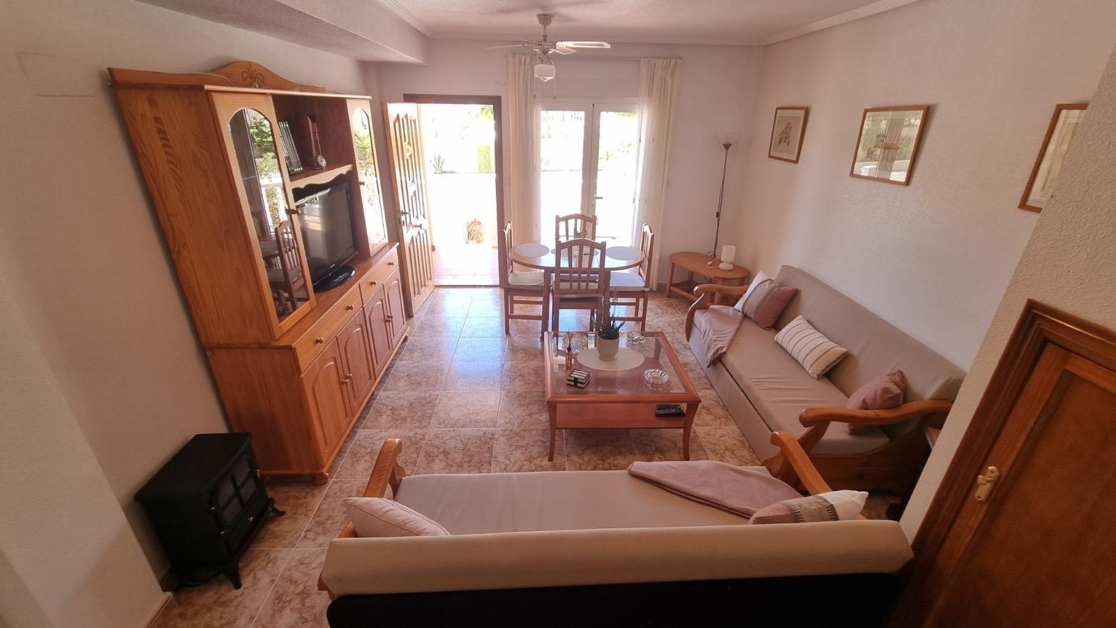 Pool area in duplex for sale in Orihuela Costa