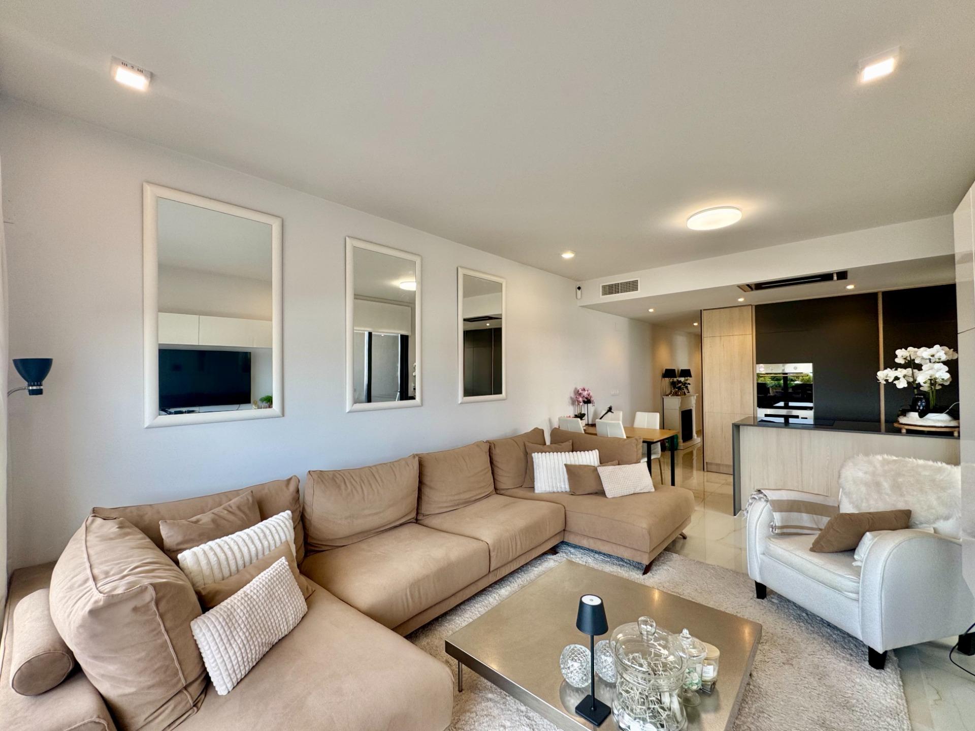 Pool area in apartment for sale in Orihuela Costa