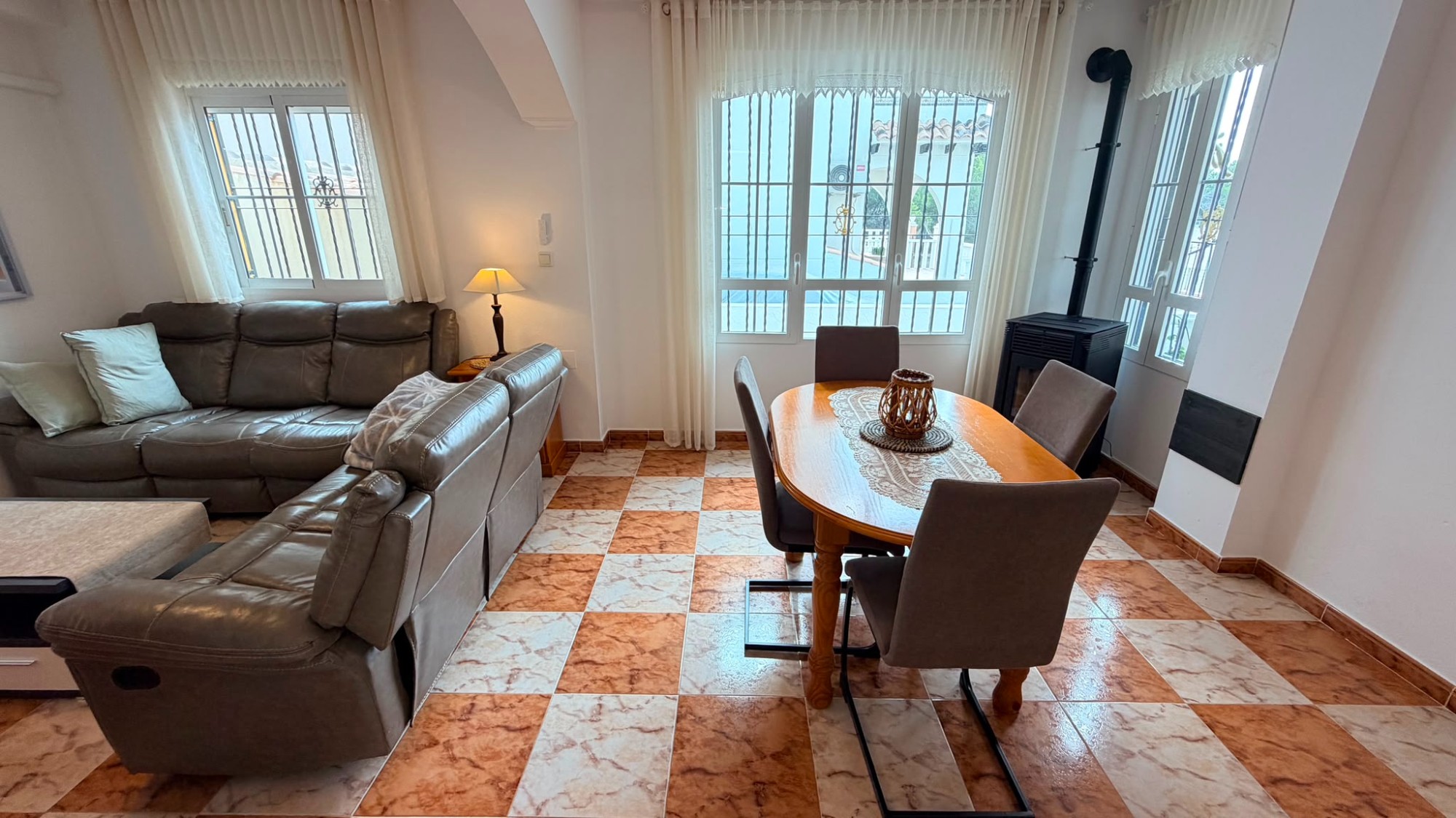 Master bedroom in terraced for sale in Cabo Roig