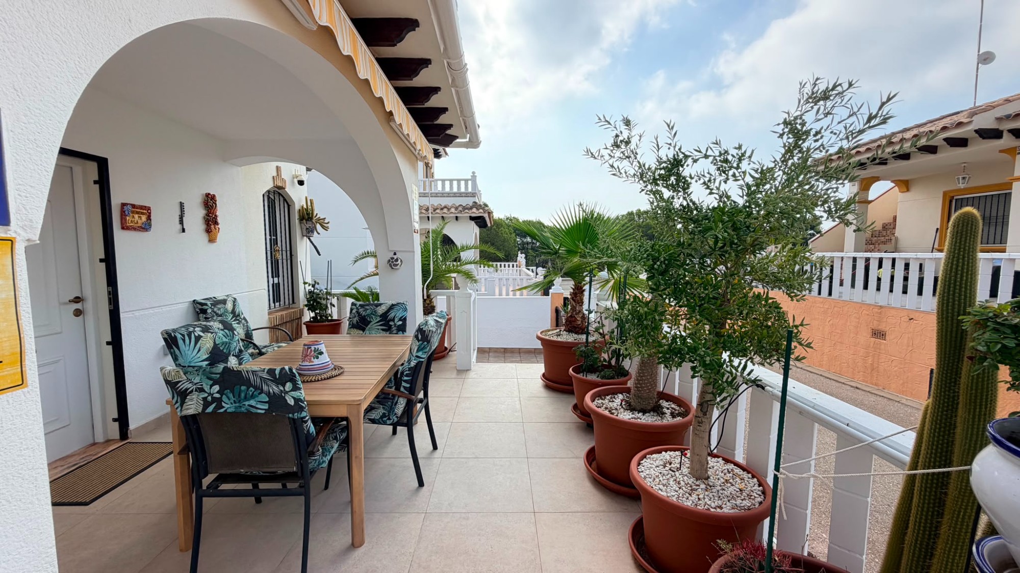 Pool area in terraced for sale in Cabo Roig
