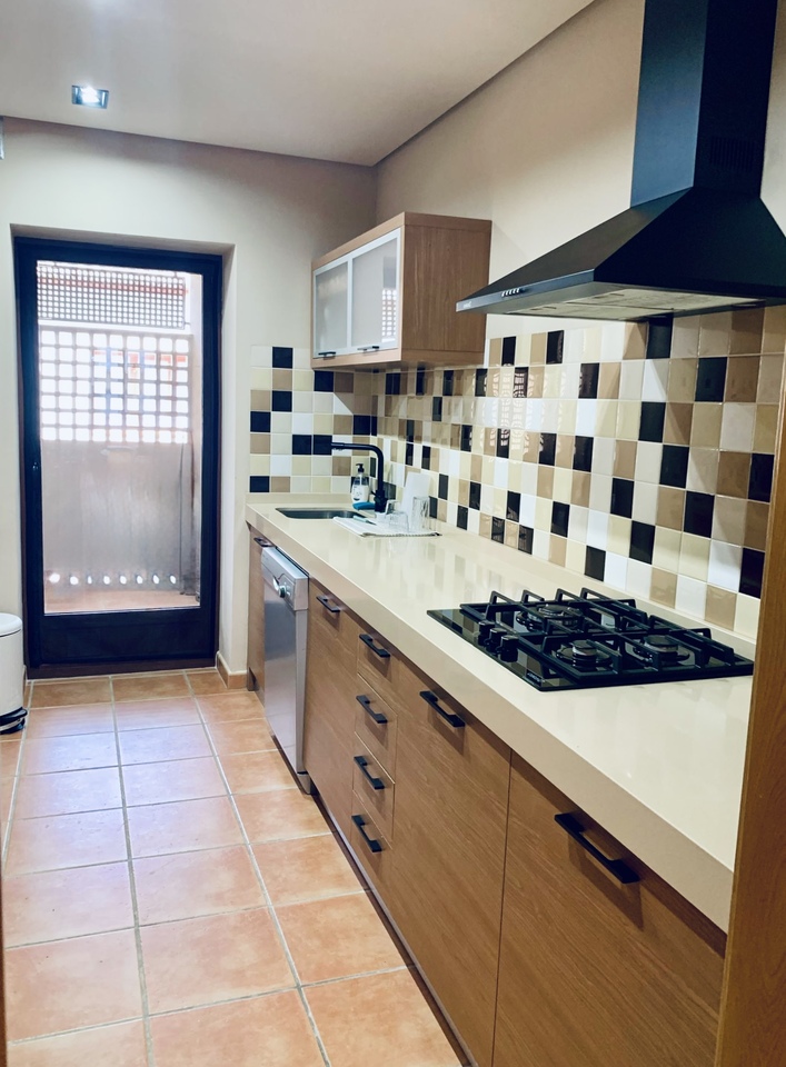 Pool area in apartment for sale in Murla