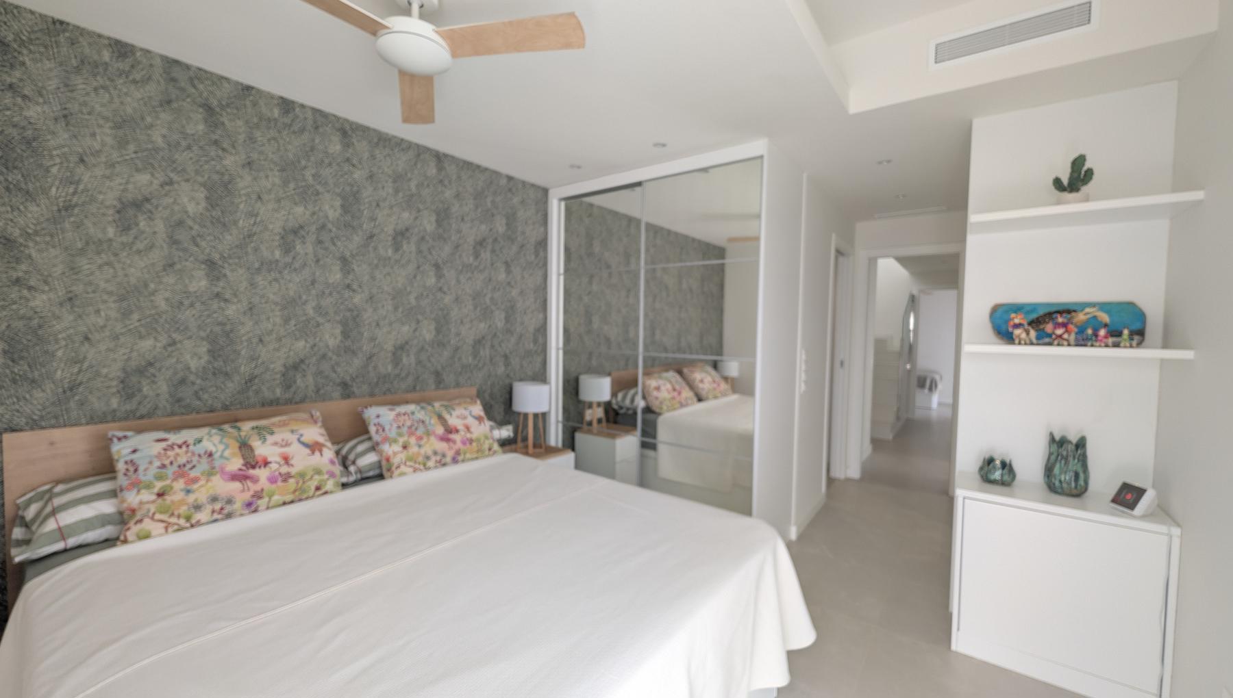 Pool area in villa for sale in Santiago de la Ribera