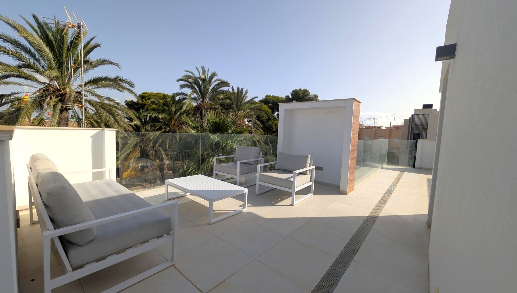 Living room in villa for sale in Santiago de la Ribera