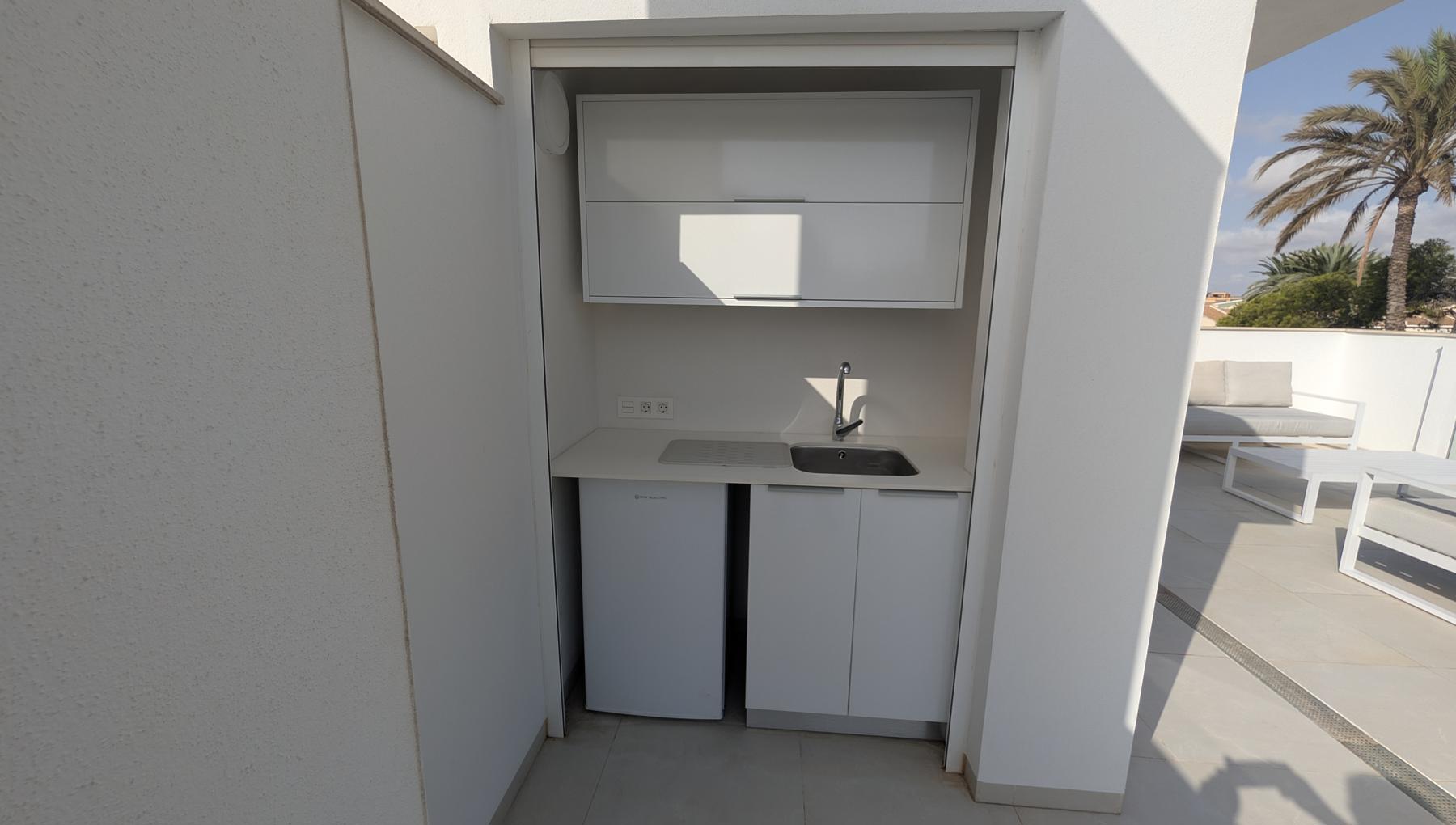 Master bedroom in villa for sale in Santiago de la Ribera
