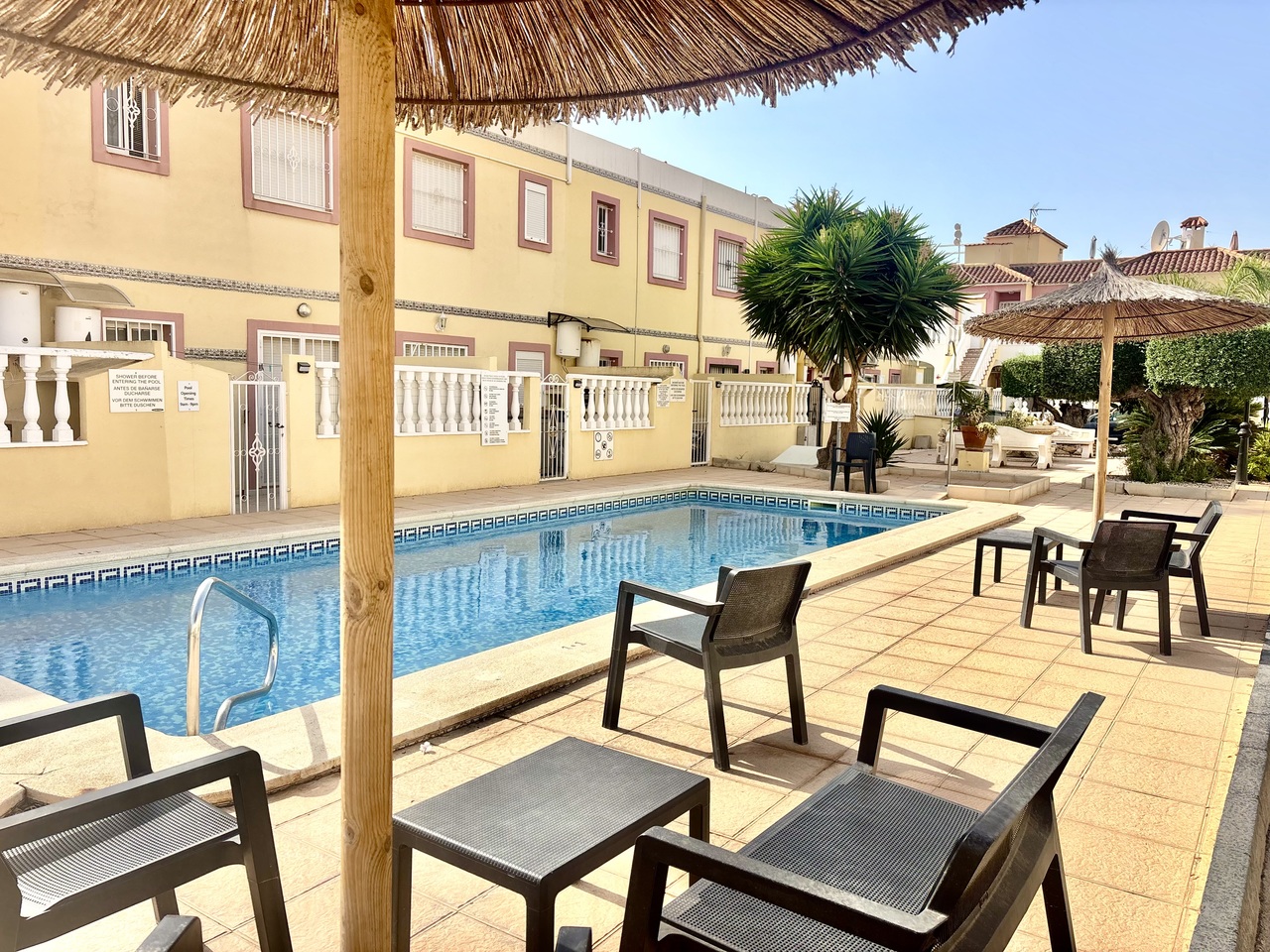 Pool area in apartment for sale in La Zenia