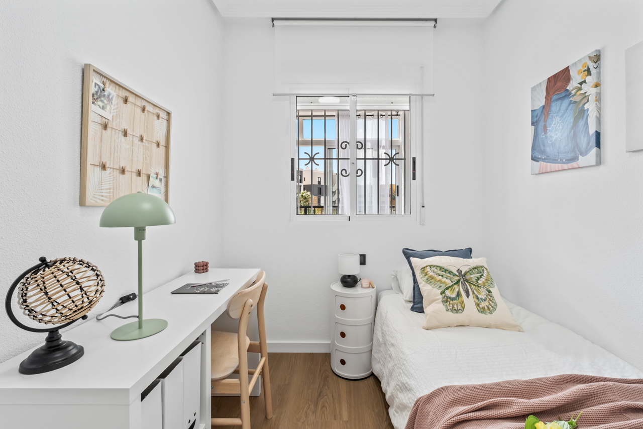 Pool area in apartment for sale in Playa Flamenca