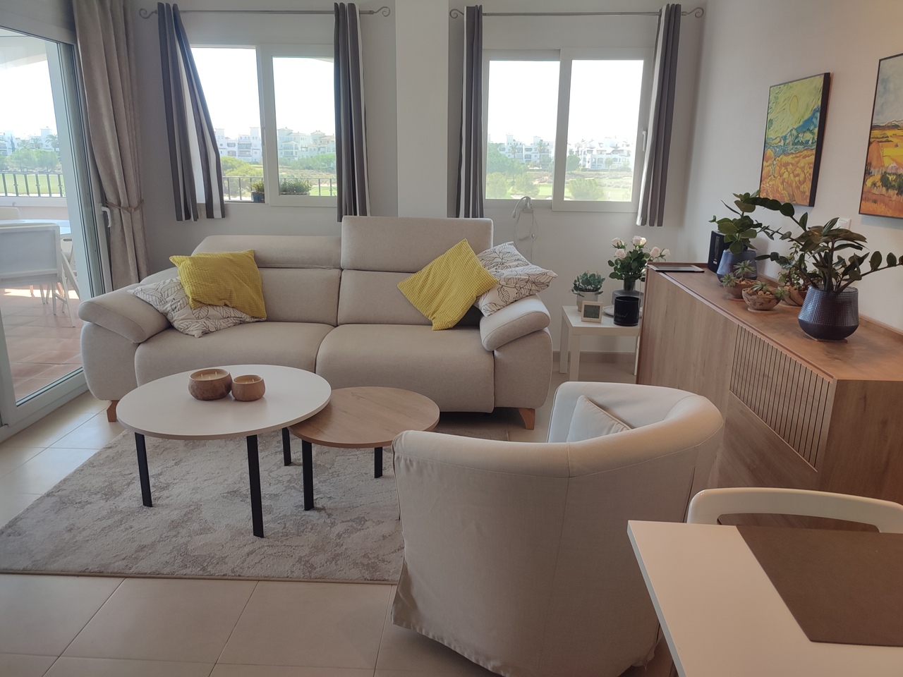 Dining area in apartment for sale in Hacienda Riquelme Golf Resort