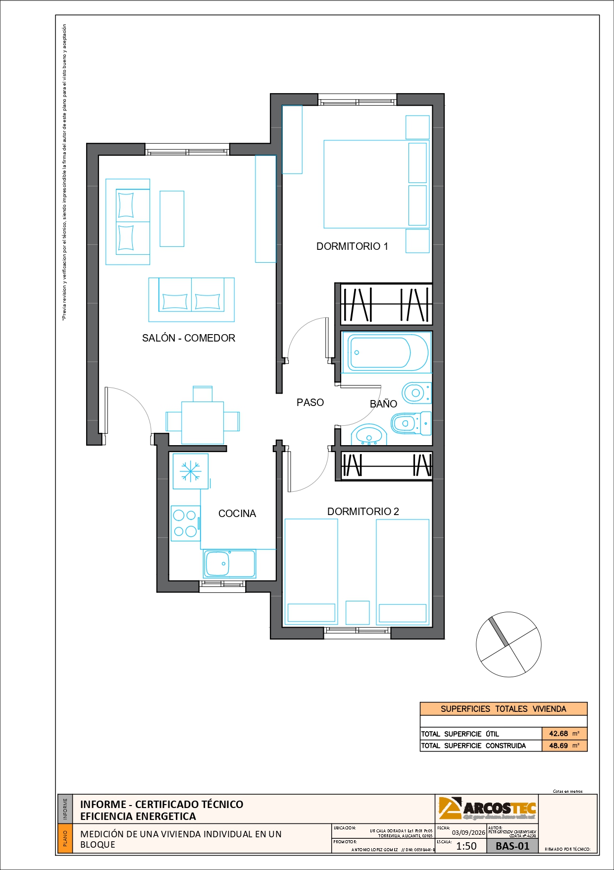 Kitchen in apartment for sale in Torrevieja
