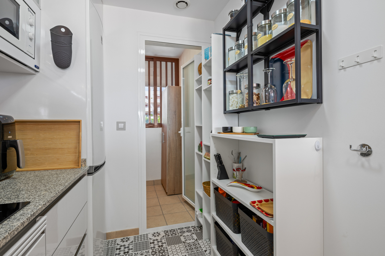 Dining area in apartment for sale in Cabo Roig