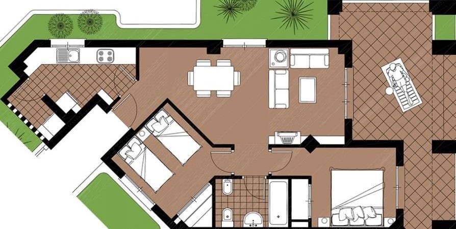Bathroom in apartment for sale in Hacienda Riquelme Golf Resort