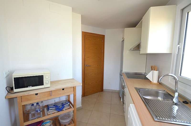 Garden in apartment for sale in Hacienda Riquelme Golf Resort