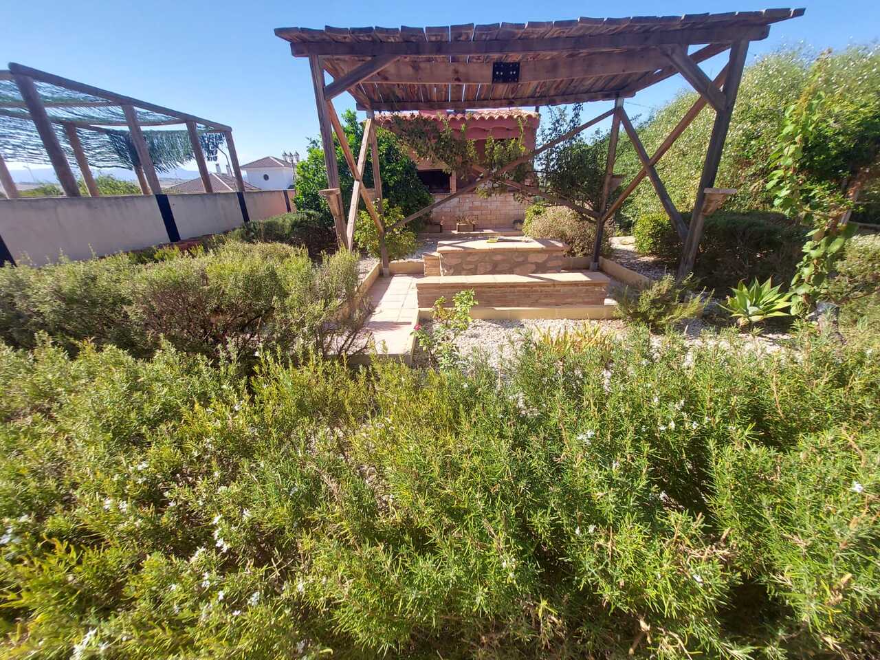 Pool area in villa for sale in Calasparra