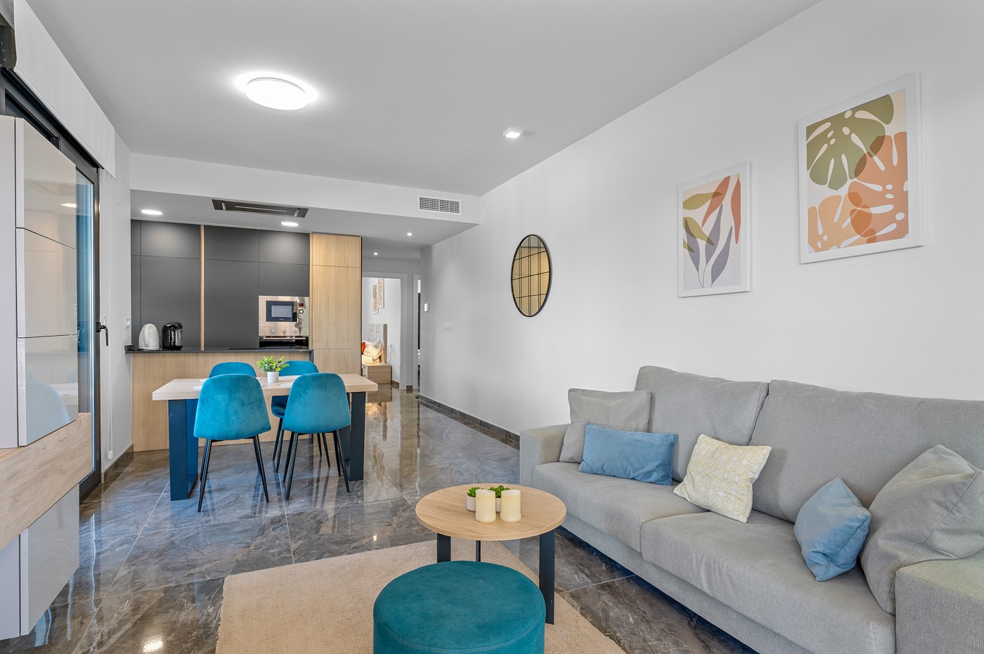 Pool area in apartment for sale in Orihuela Costa