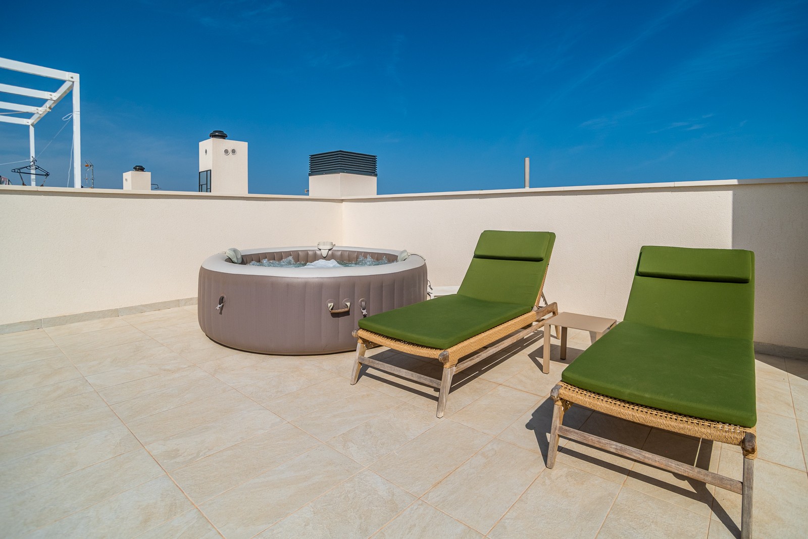 Living room in penthouse for sale in Orihuela Costa