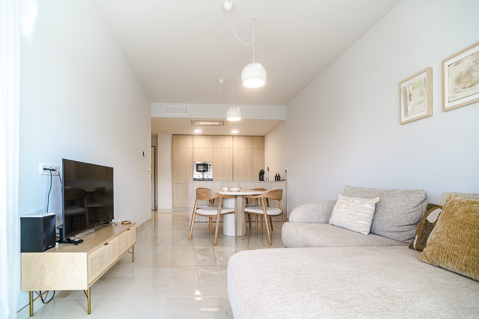 Pool area in penthouse for sale in Orihuela Costa