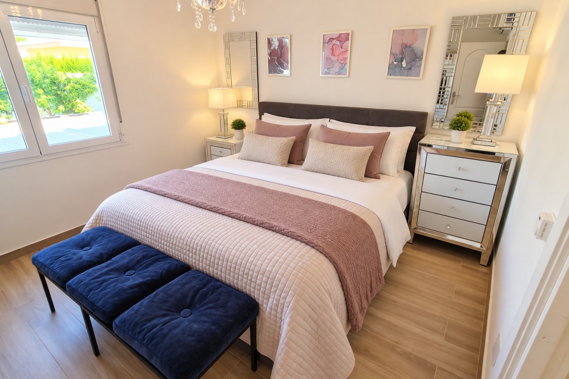 Master bedroom in villa for sale in Ciudad Quesada