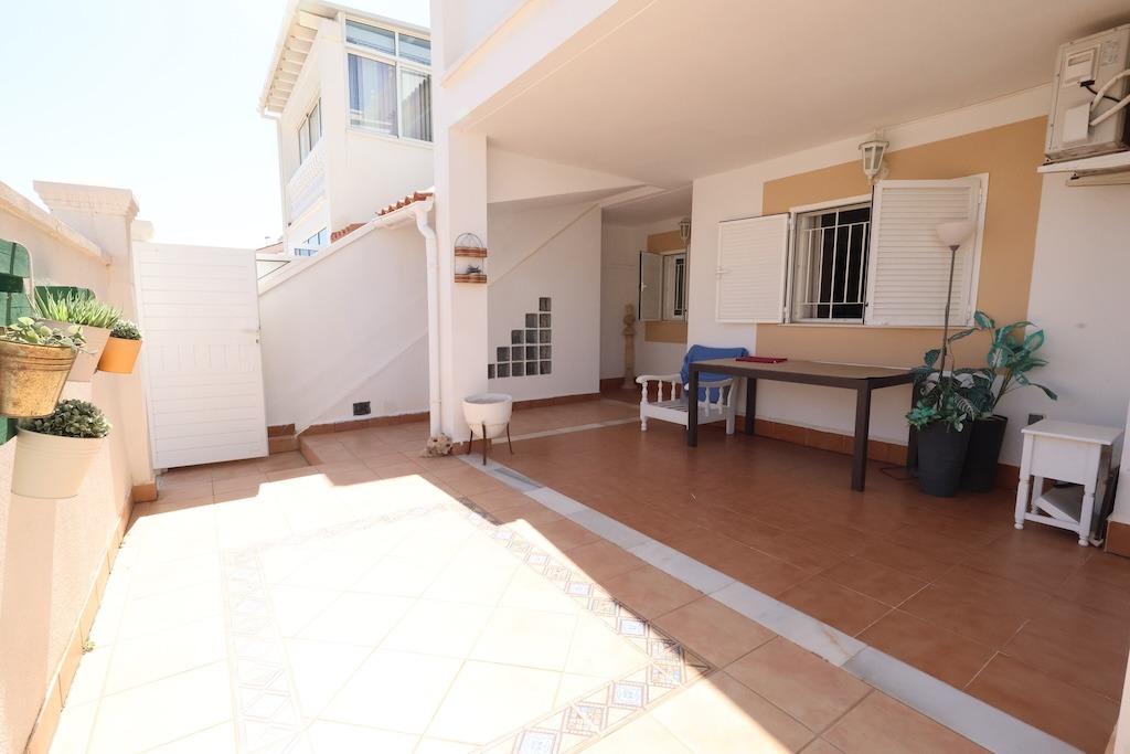 Pool area in bungalow for sale in Orihuela Costa