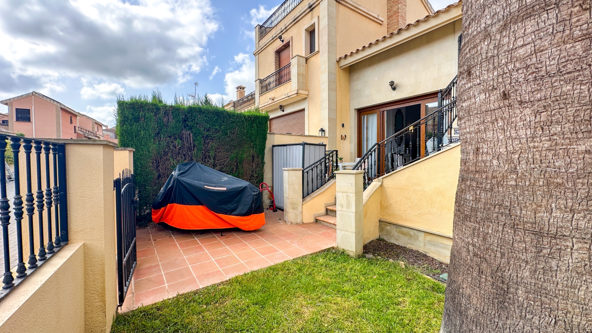 Pool area in terraced for sale in La Finca Golf Resort