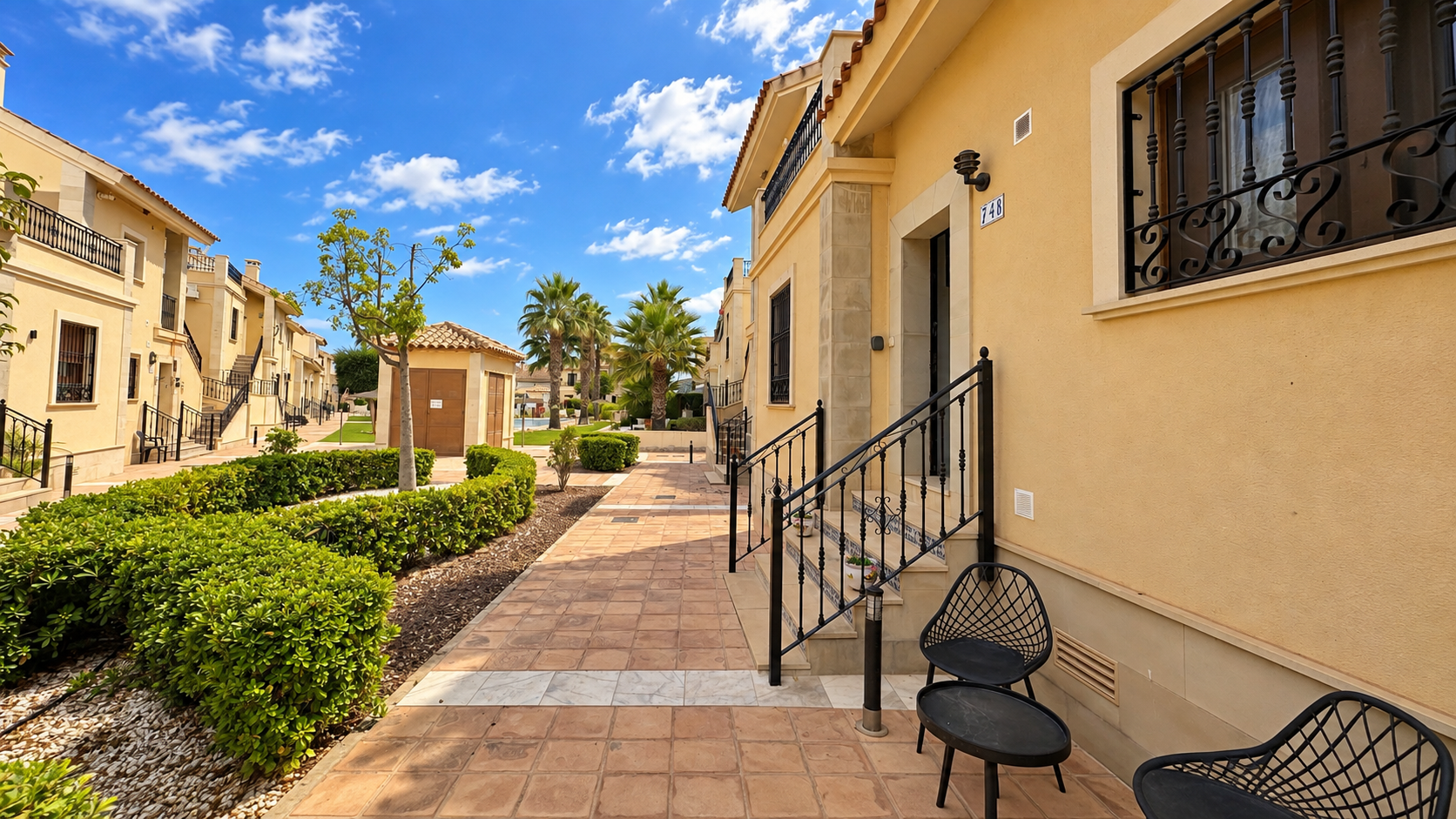 Exterior view in terraced for sale in La Finca Golf Resort