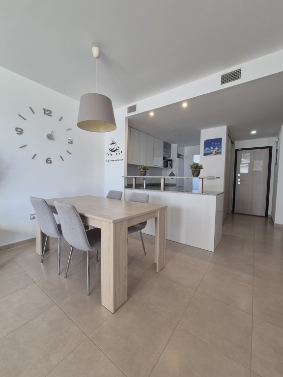 Pool area in apartment for sale in Cabo Roig