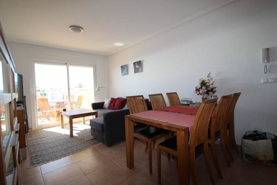 Terrace in penthouse for sale in Orihuela Costa