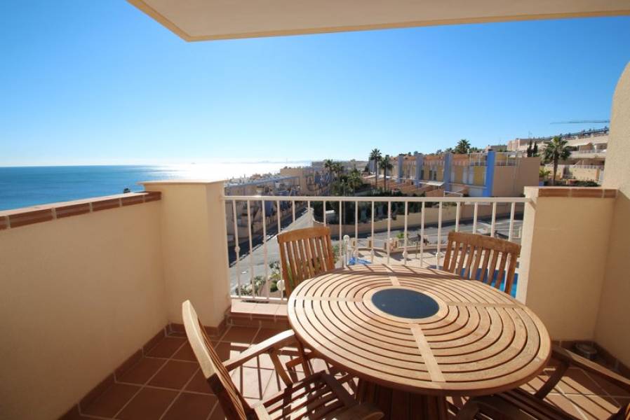Pool area in penthouse for sale in Orihuela Costa