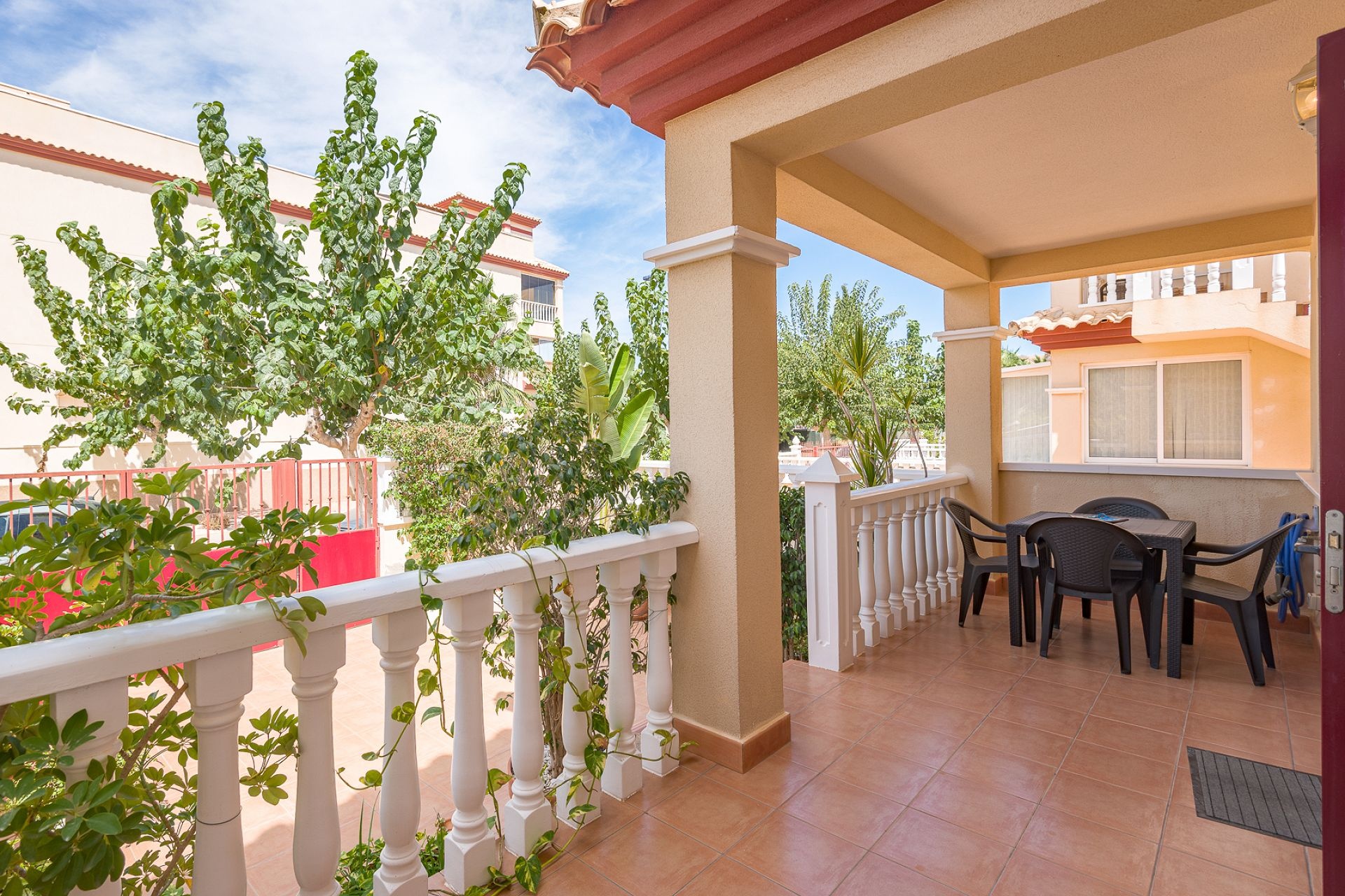 Pool area in bungalow for sale in San Pedro del Pinatar
