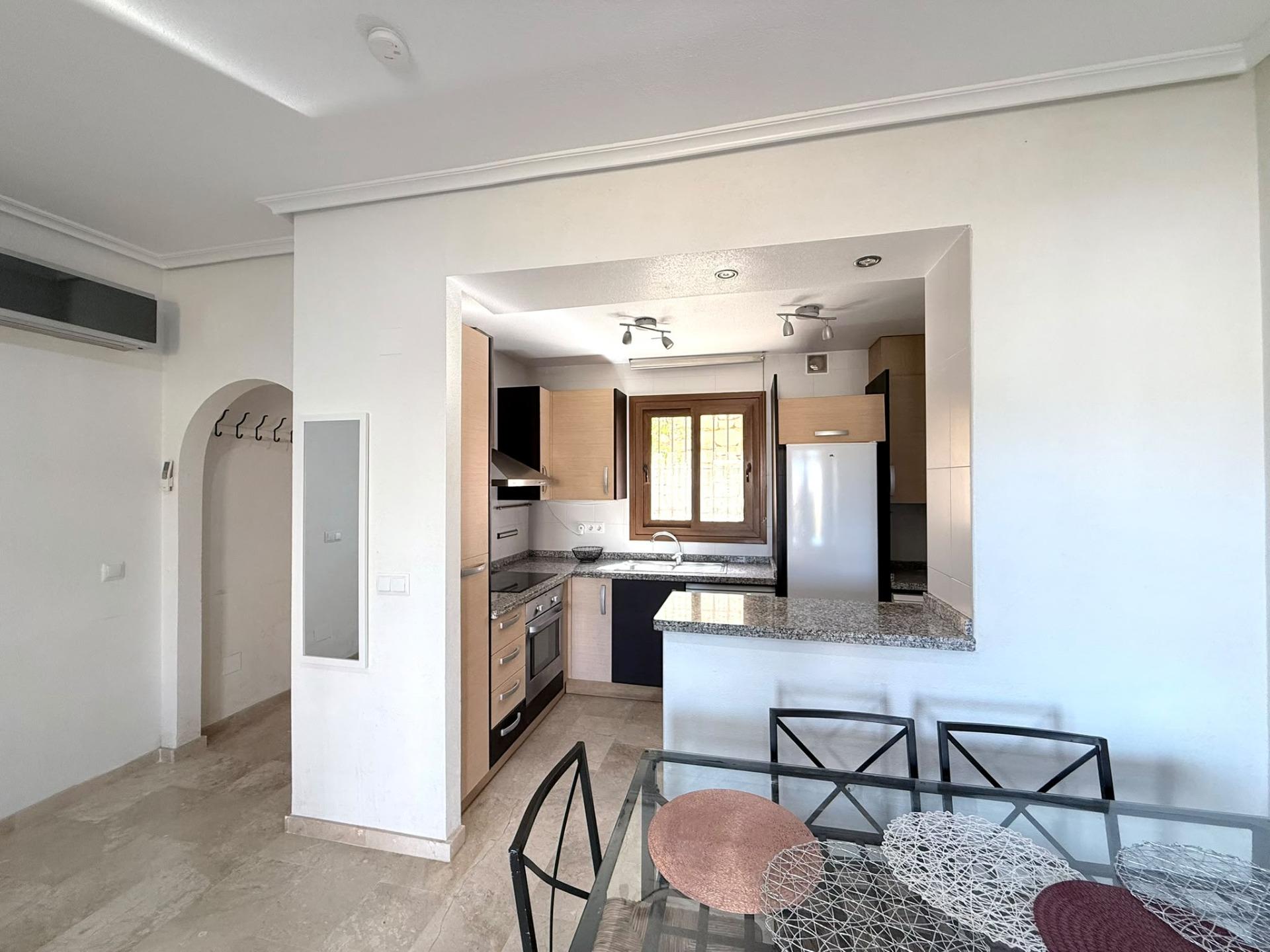 Dining area in bungalow for sale in Orihuela Costa