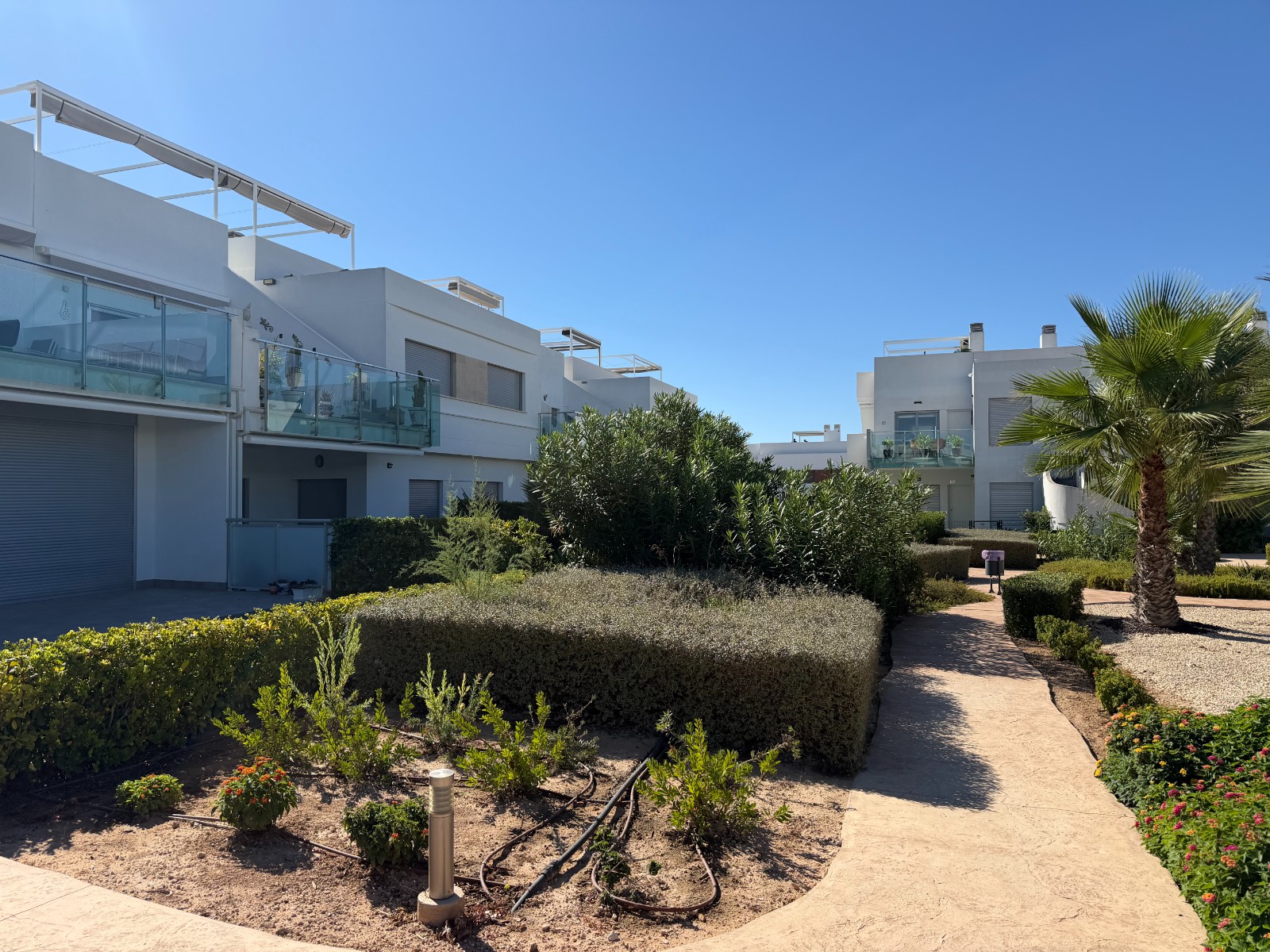 Pool area in apartment for sale in Orihuela Costa