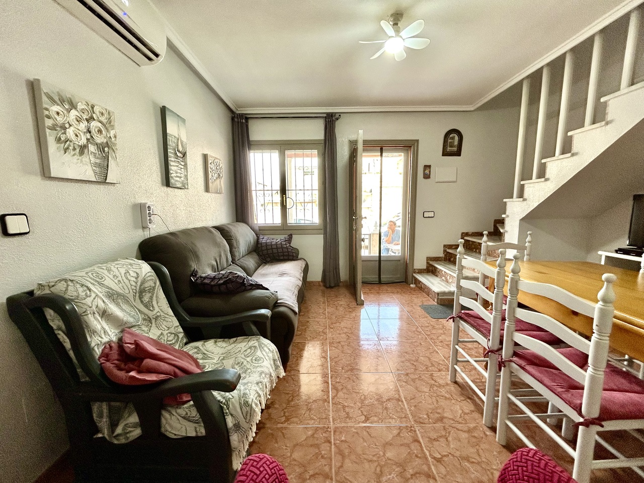 Pool area in terraced for sale in Playa Flamenca