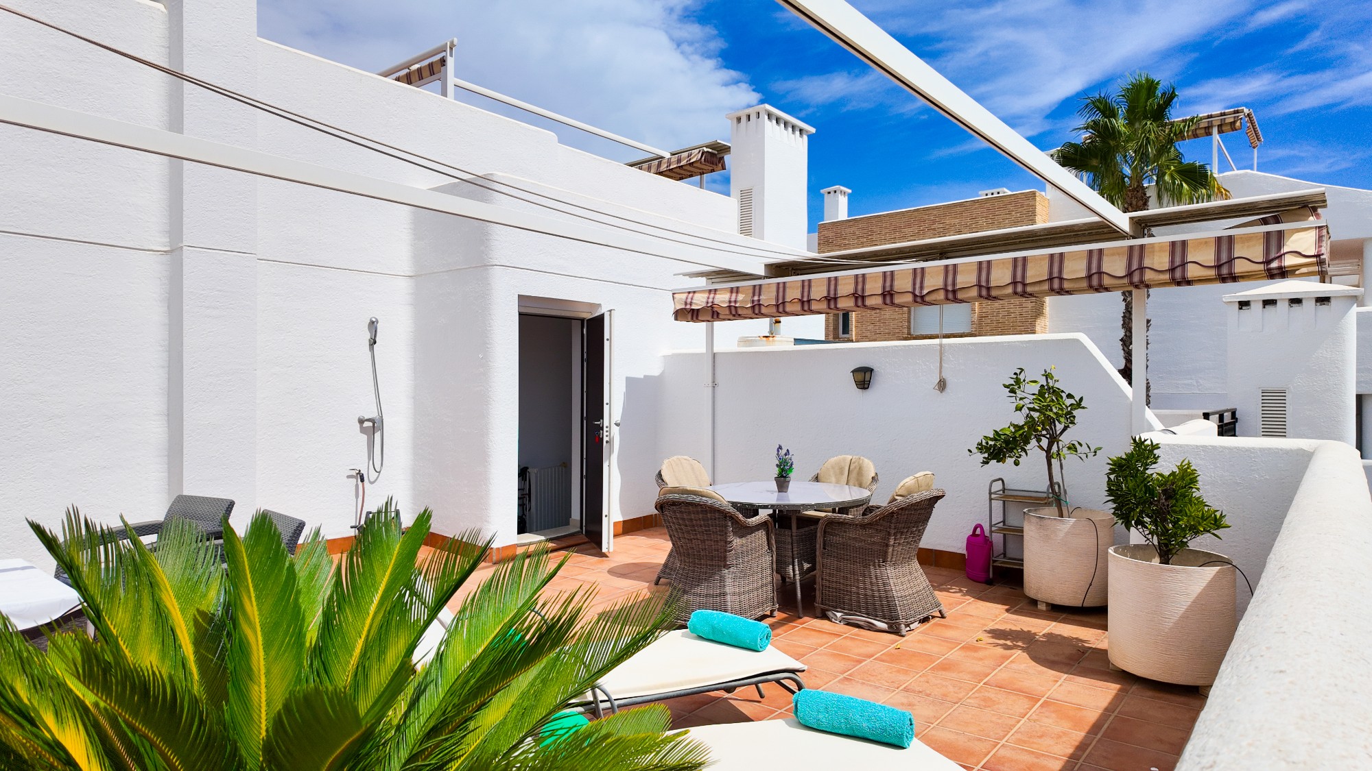 Pool area in apartment for sale in Orihuela Costa
