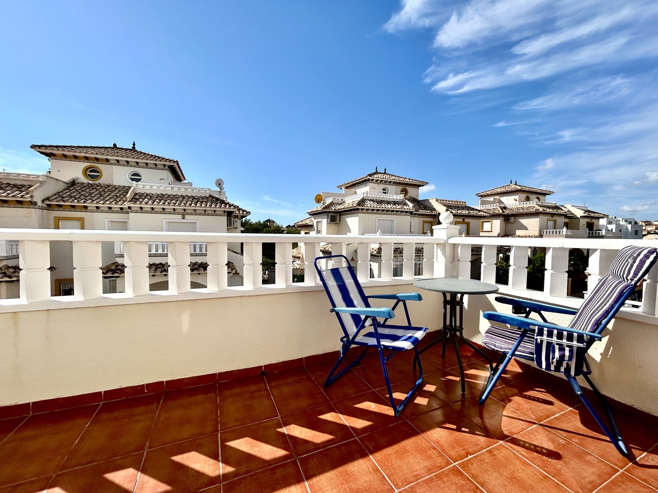 Master bedroom in terraced for sale in Cabo Roig