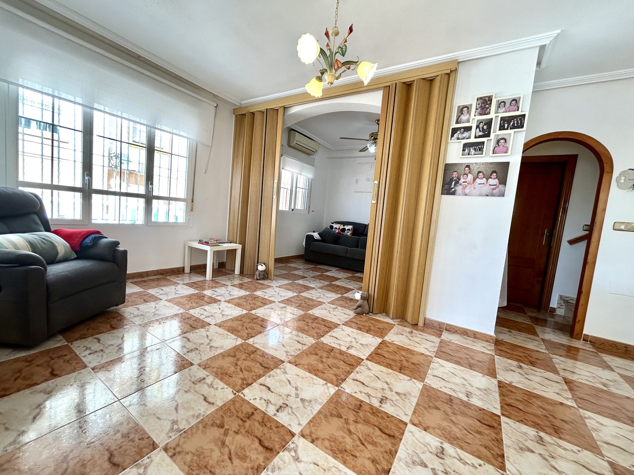 Pool area in terraced for sale in Cabo Roig