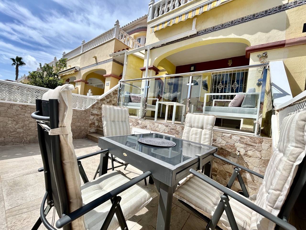 Master bedroom in terraced for sale in Cabo Roig